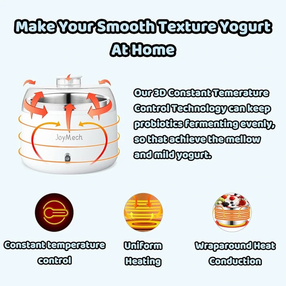 Yogurt Maker Compact Greek Yogurt Maker Constant Temperature Control 1 Quart